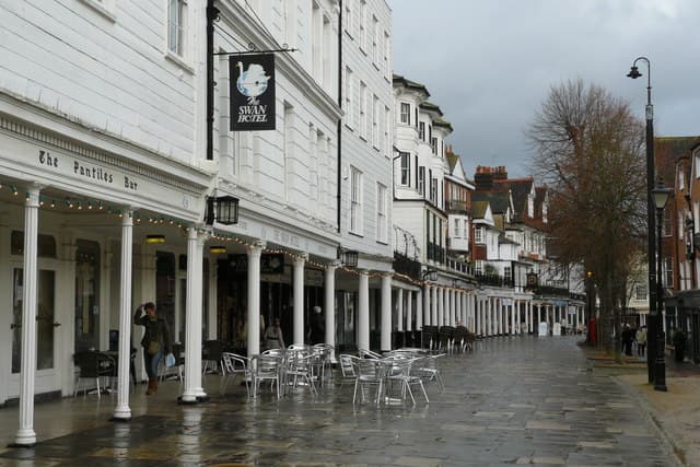 The Pantiles, the colonnaded Georgian parade in Royal Tunbridge Wells